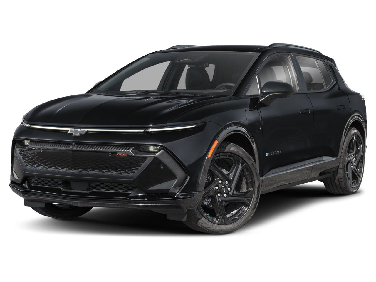 2024 Chevrolet Equinox EV RS in Sterling Gray Metallic — front three-quarter view