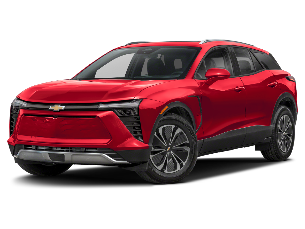 2024 Chevrolet Blazer EV LT in Galaxy Gray Metallic — front three-quarter view