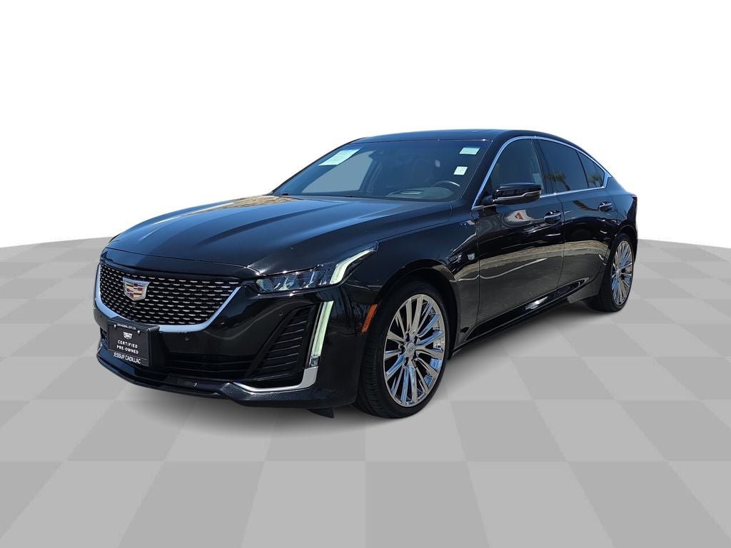 2023 Cadillac CT5 Premium Luxury in Black Raven — front three-quarter view
