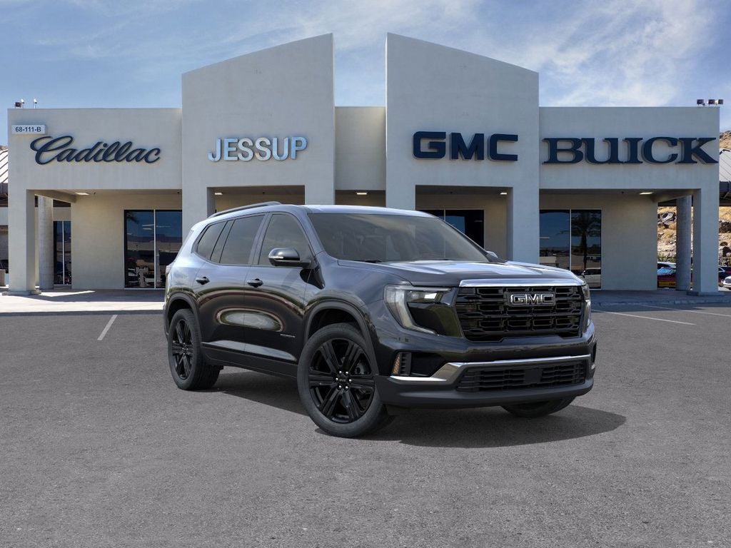 2026 GMC Acadia Elevation in Ebony Twilight Metallic — front three-quarter view