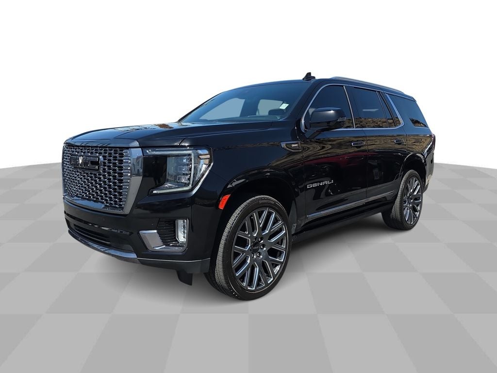 2024 GMC Yukon Denali Ultimate in Onyx Black — front three-quarter view