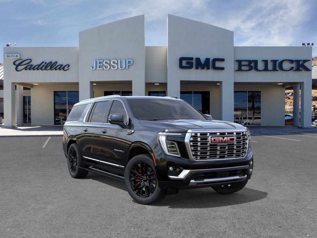 2026 GMC Yukon XL Denali in Onyx Black — front three-quarter view