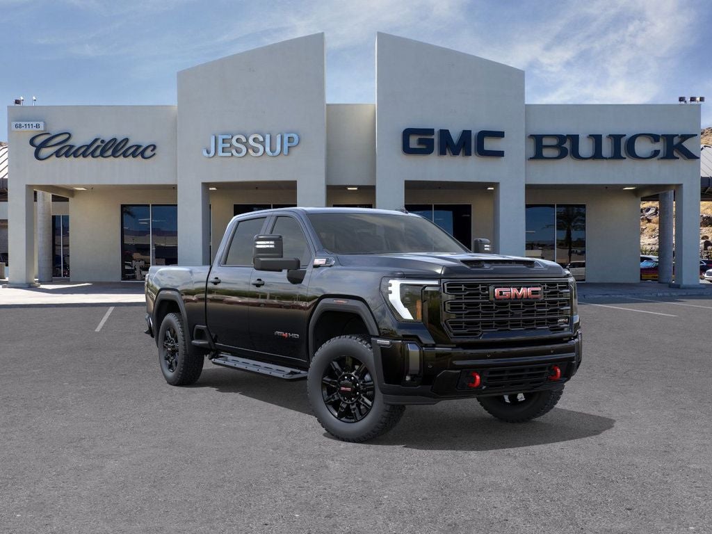 2026 GMC Sierra 2500 HD AT4 in Onyx Black — front three-quarter view