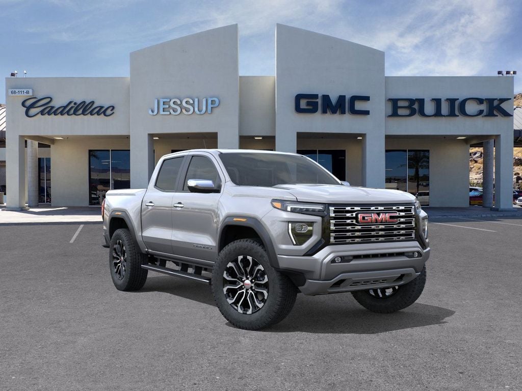 2026 GMC Canyon Denali in Sterling Metallic — front three-quarter view