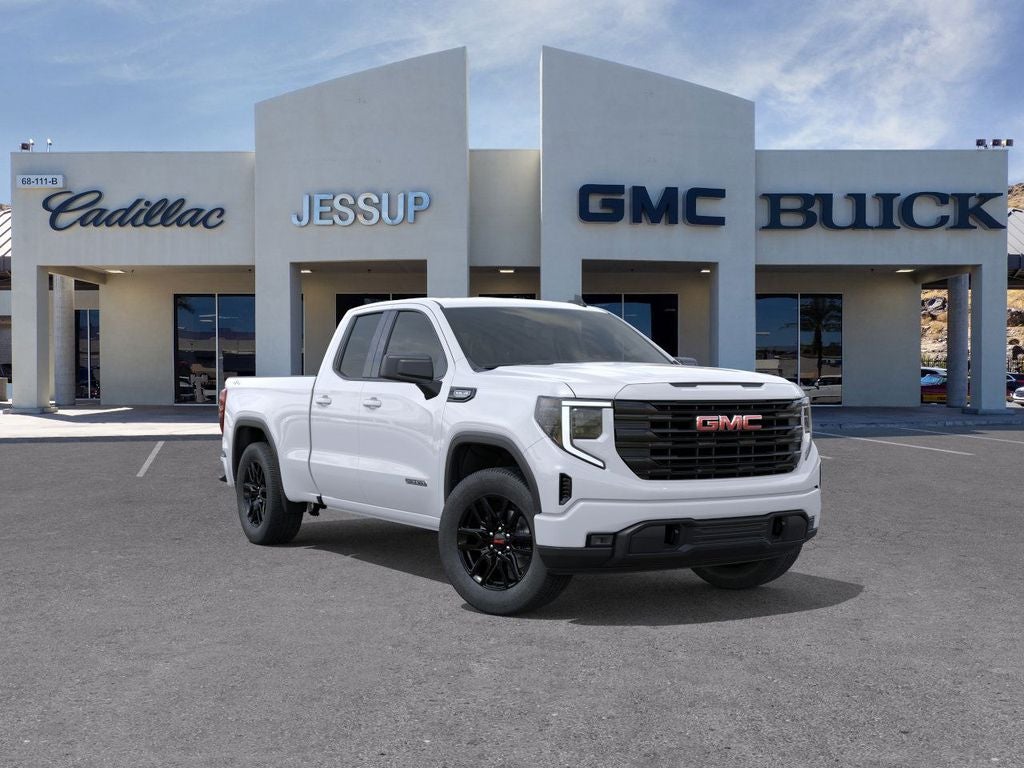 2026 GMC Sierra 1500 Elevation in Summit White — front three-quarter view