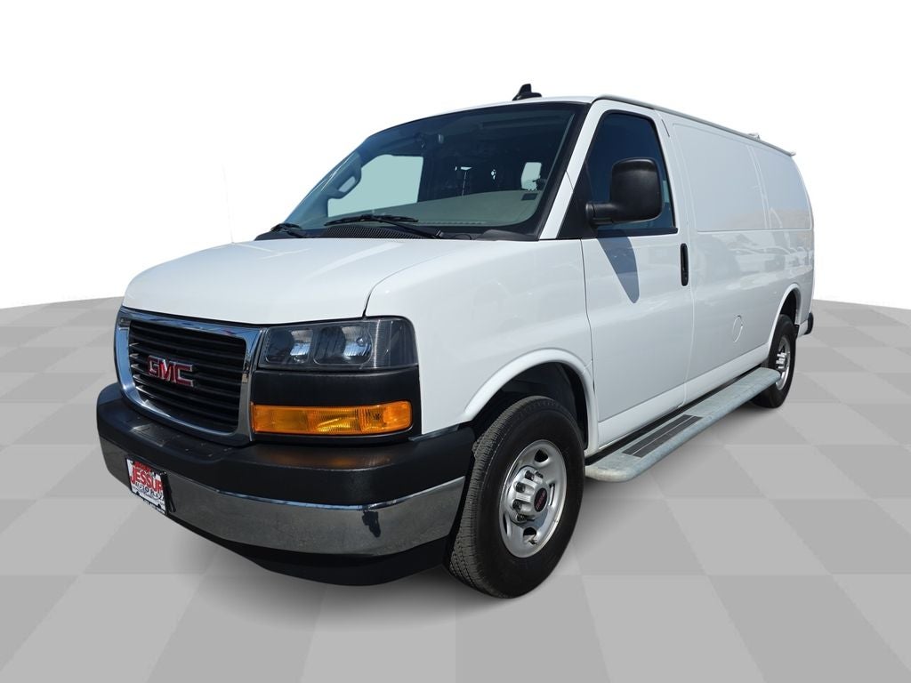 2024 GMC Savana Cargo 2500 Work Van in Summit White — front three-quarter view