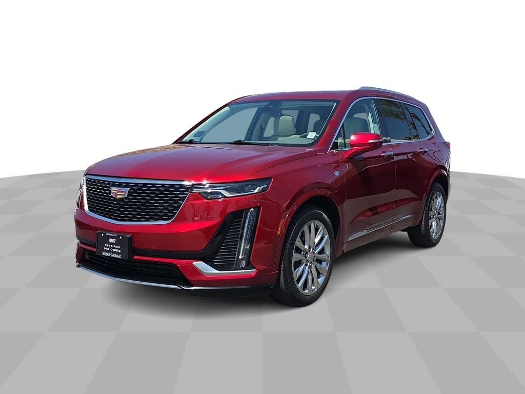 2023 Cadillac XT6 Premium Luxury in Radiant Red Tintcoat — front three-quarter view