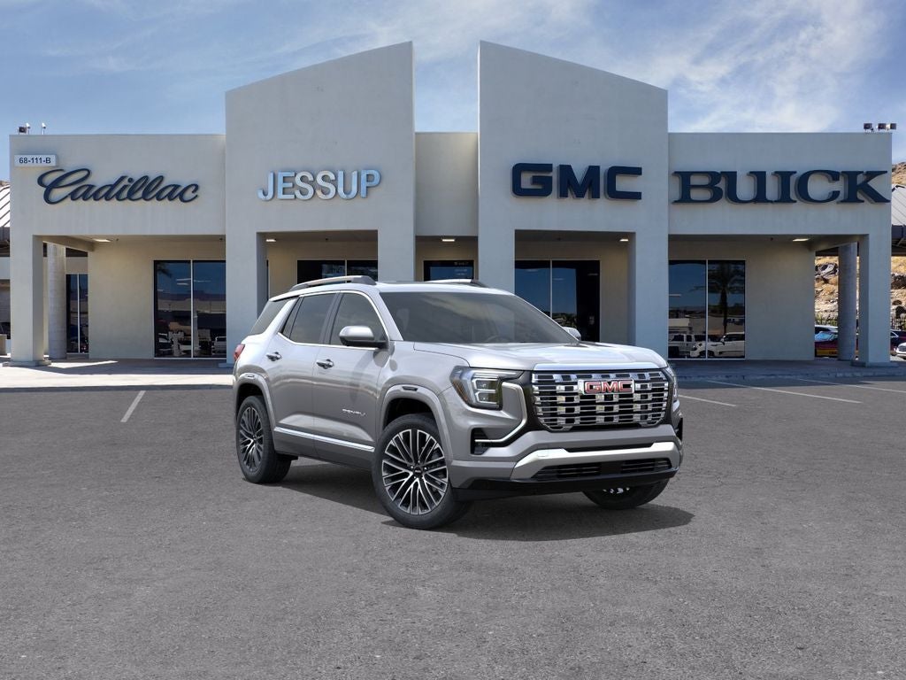 2026 GMC Terrain Denali in Sterling Metallic — front three-quarter view