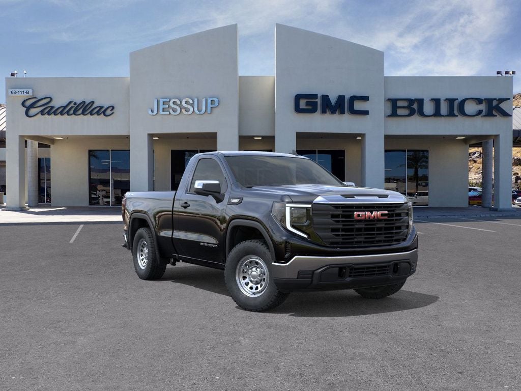 2026 GMC Sierra 1500 Pro in Onyx Black — front three-quarter view
