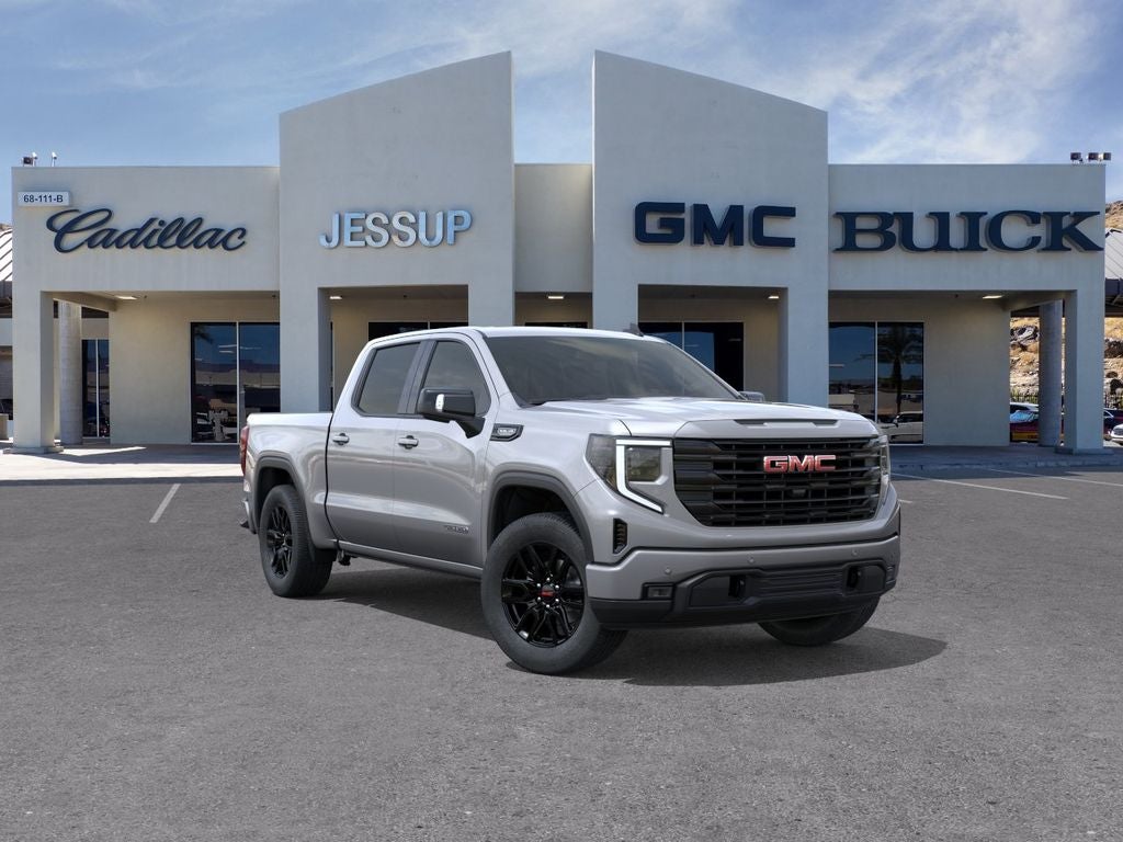 2026 GMC Sierra 1500 Elevation in Sterling Metallic — front three-quarter view