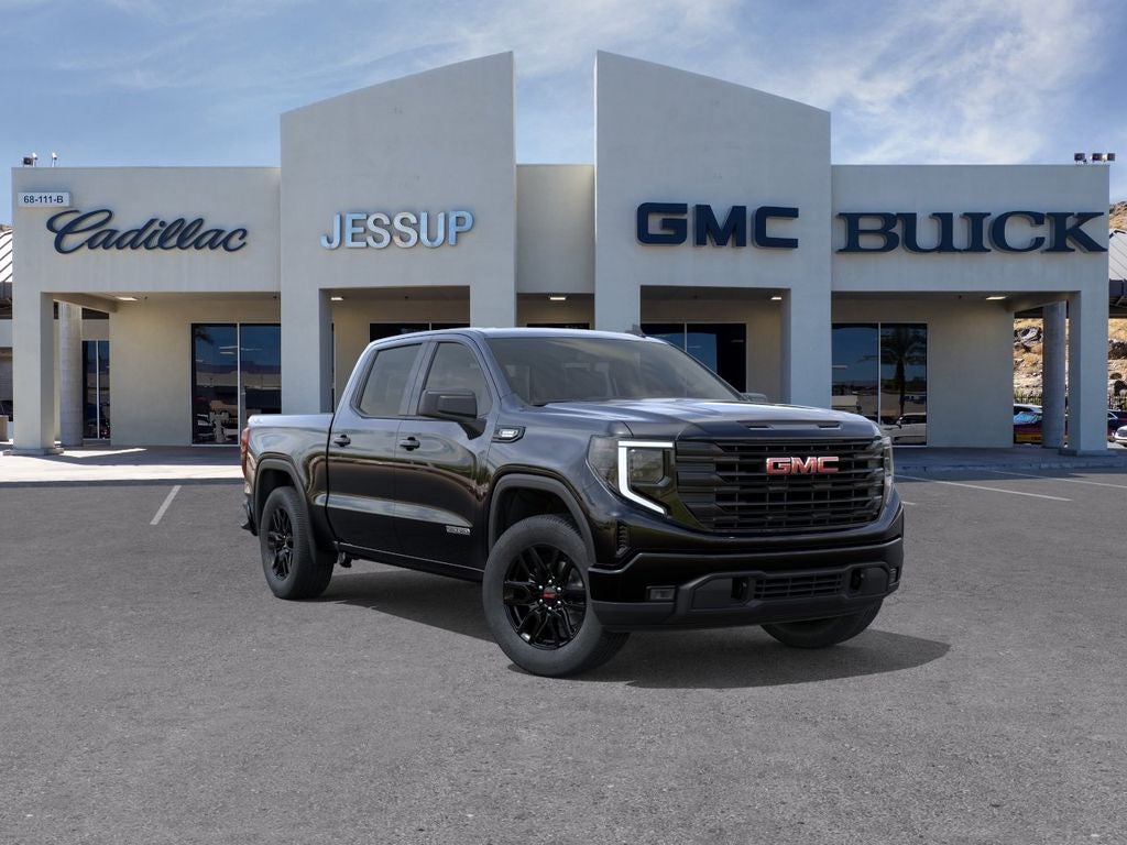 2026 GMC Sierra 1500 Elevation in Onyx Black — front three-quarter view