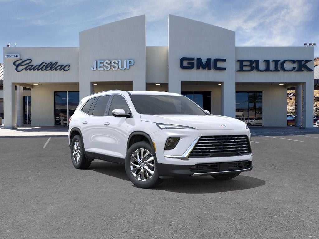 2026 Buick Enclave Preferred in Summit White — front three-quarter view