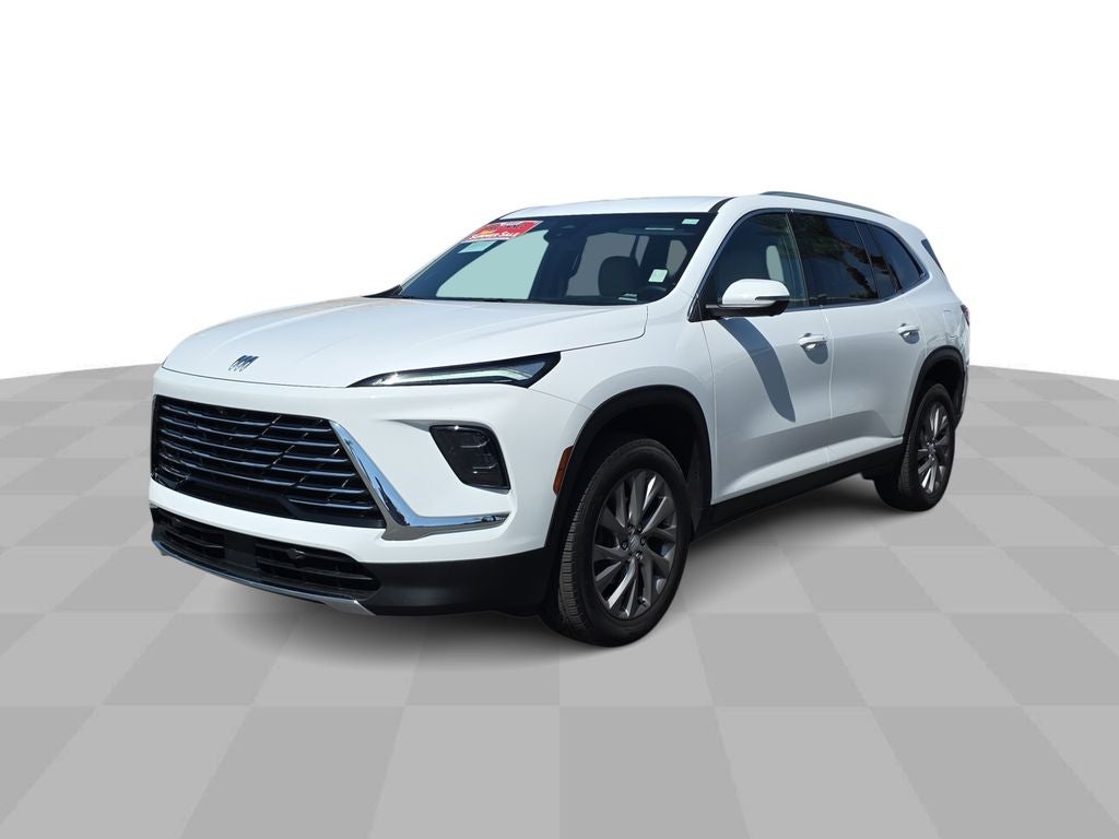 2026 Buick Enclave Preferred in Summit White — front three-quarter view