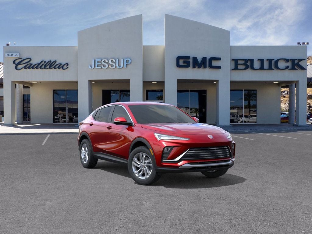 2026 Buick Envista Preferred in Brilliant Red — front three-quarter view