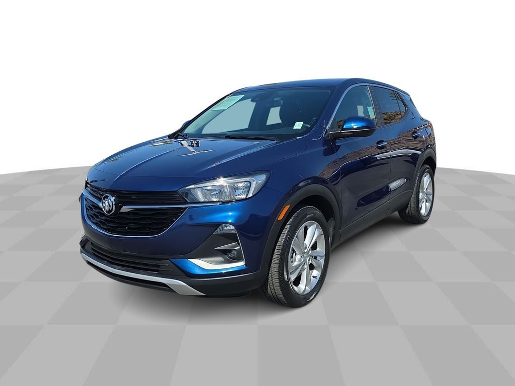 2023 Buick Encore GX Preferred in Sapphire Metallic — front three-quarter view
