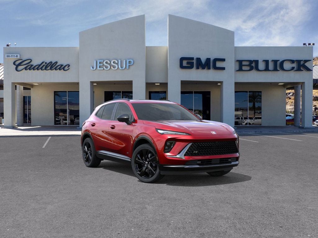2026 Buick Envision Sport Touring in Brilliant Red — front three-quarter view